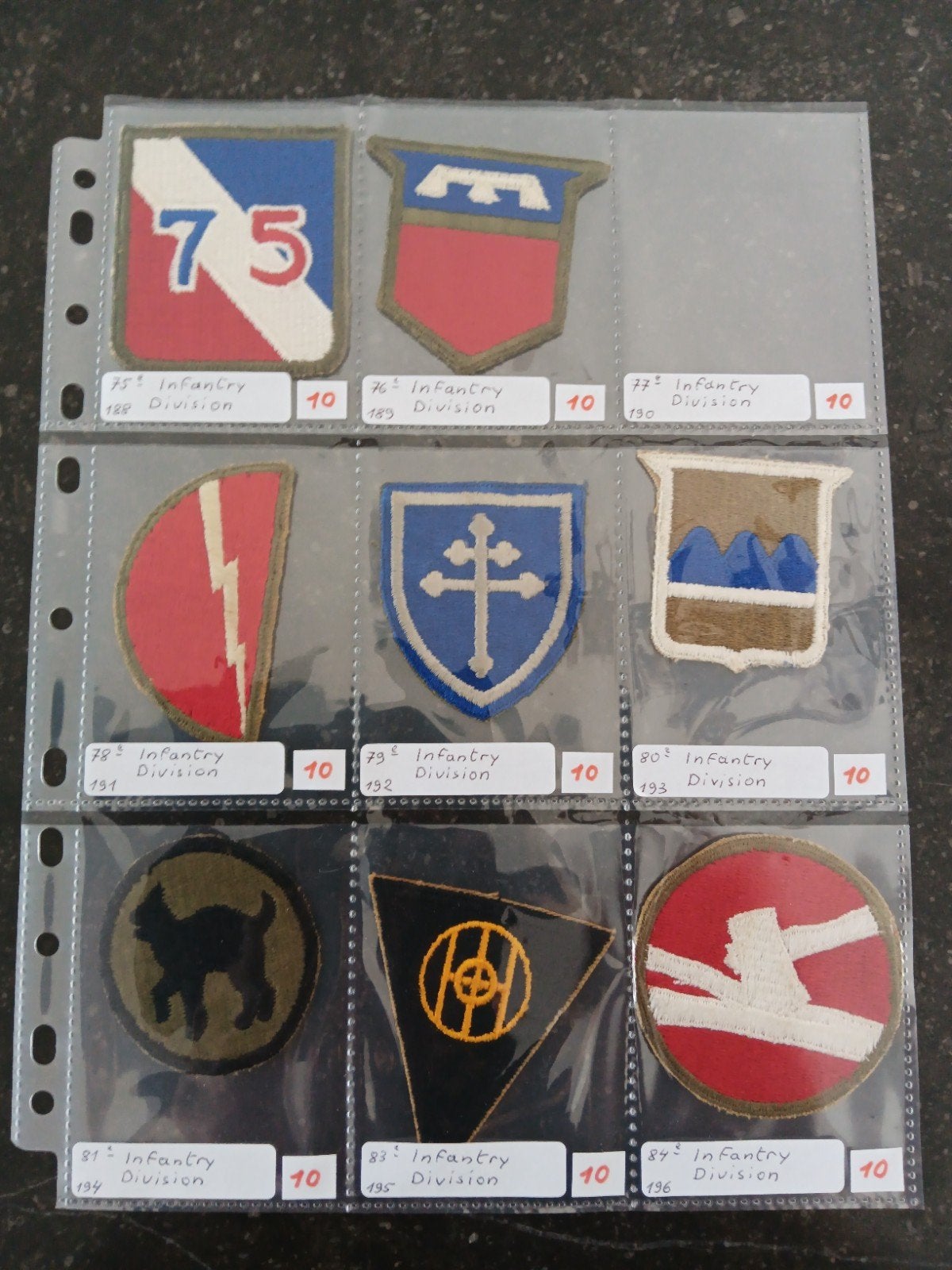 Us ww2 patches, Ophalen of Verzenden
