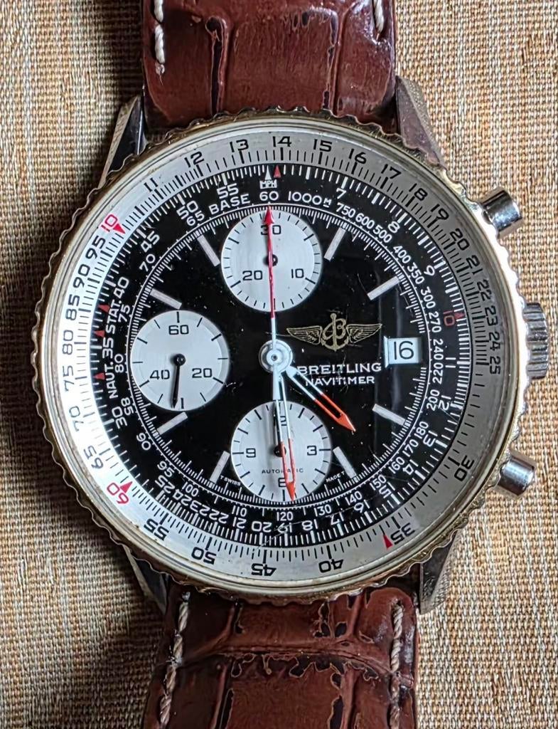 Breitling Old Navitimer automatic réf 3520, Bijoux, Sacs & Beauté, Enlèvement, Breitling