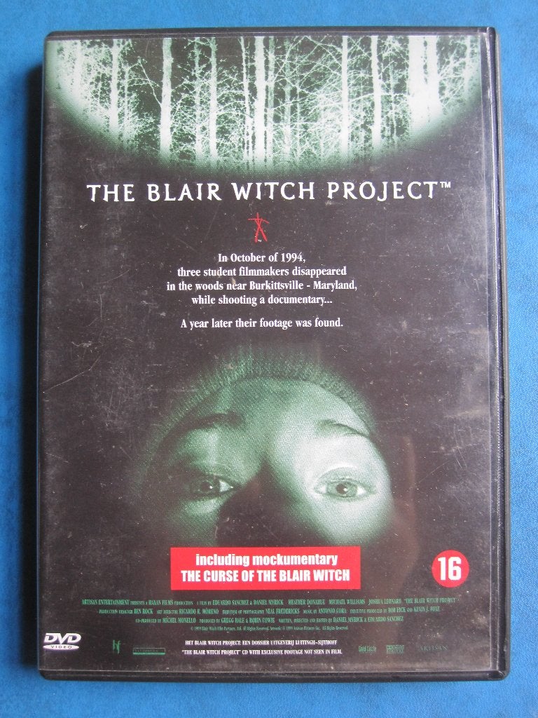 The Blair Witch Project (1999), Cd's en Dvd's, Dvd's | Horror, Engels, Vanaf 16 jaar, Nederlands, Overige genres