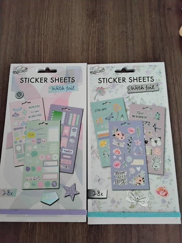 Knutselspullen stickers 2 stuks 5 euro, Ophalen, Zo goed als nieuw