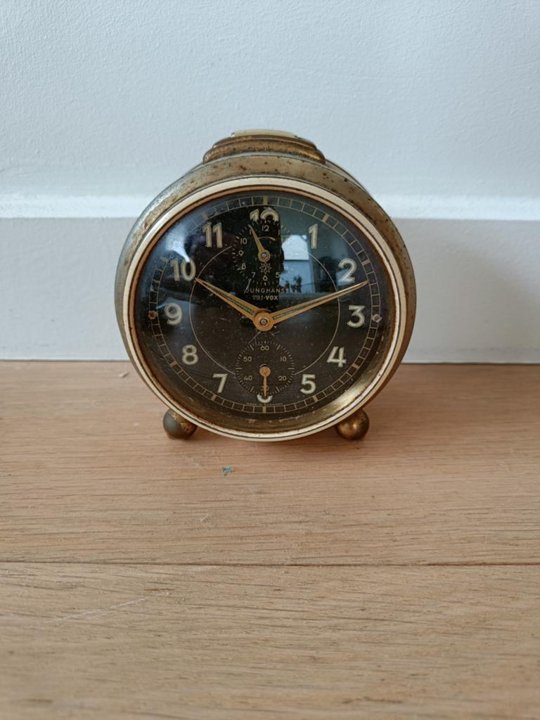 Wekker Junghans tri-vox, Antiek en Kunst, Ophalen
