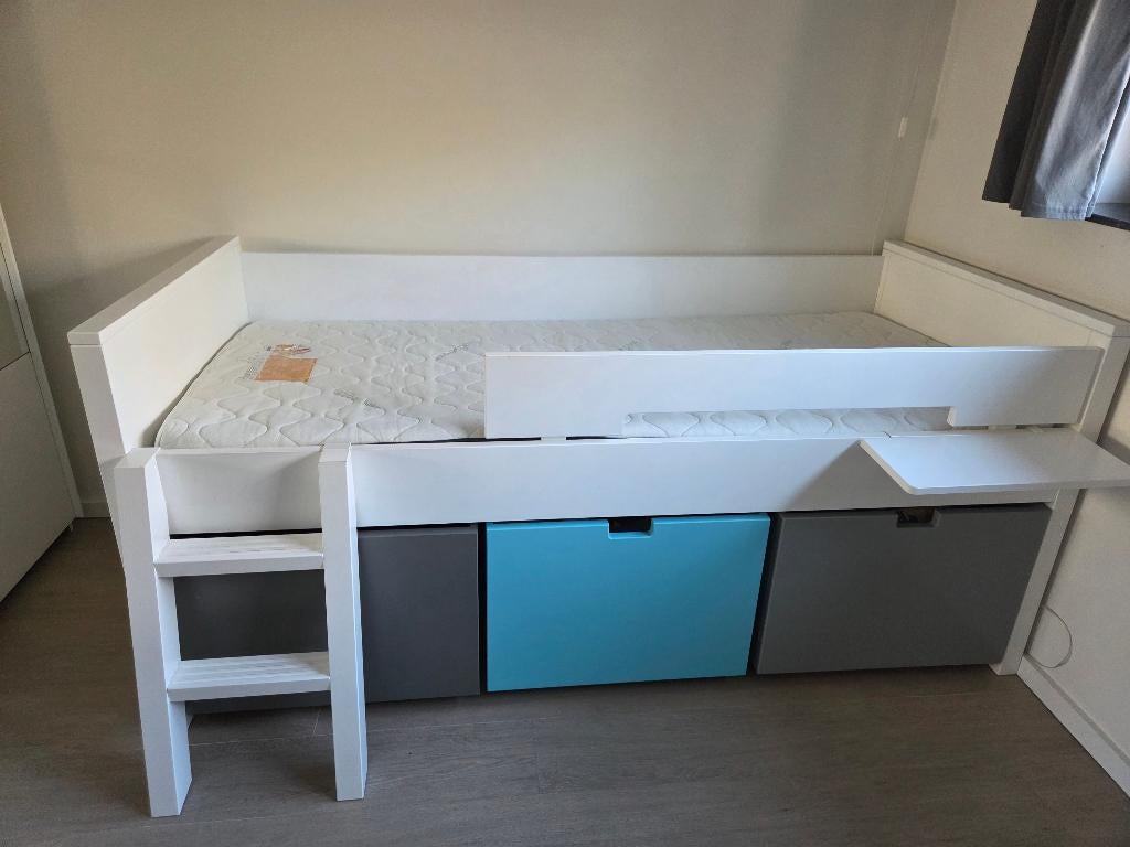 Eénpersoonsbed Bopita, Ophalen, Gebruikt, Matras