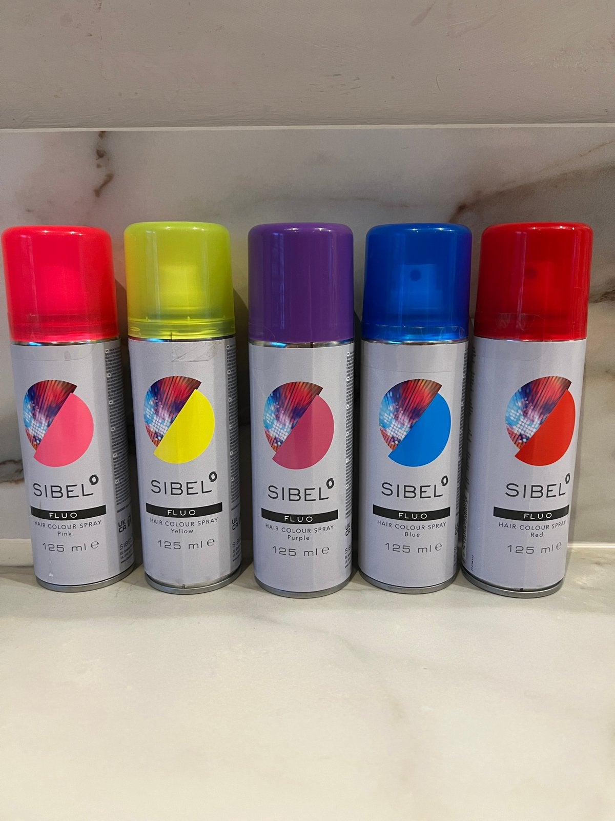 Sibel haarkleur spray / hair colour spray x 5 VERZEGELD, Ophalen of Verzenden, Zo goed als nieuw
