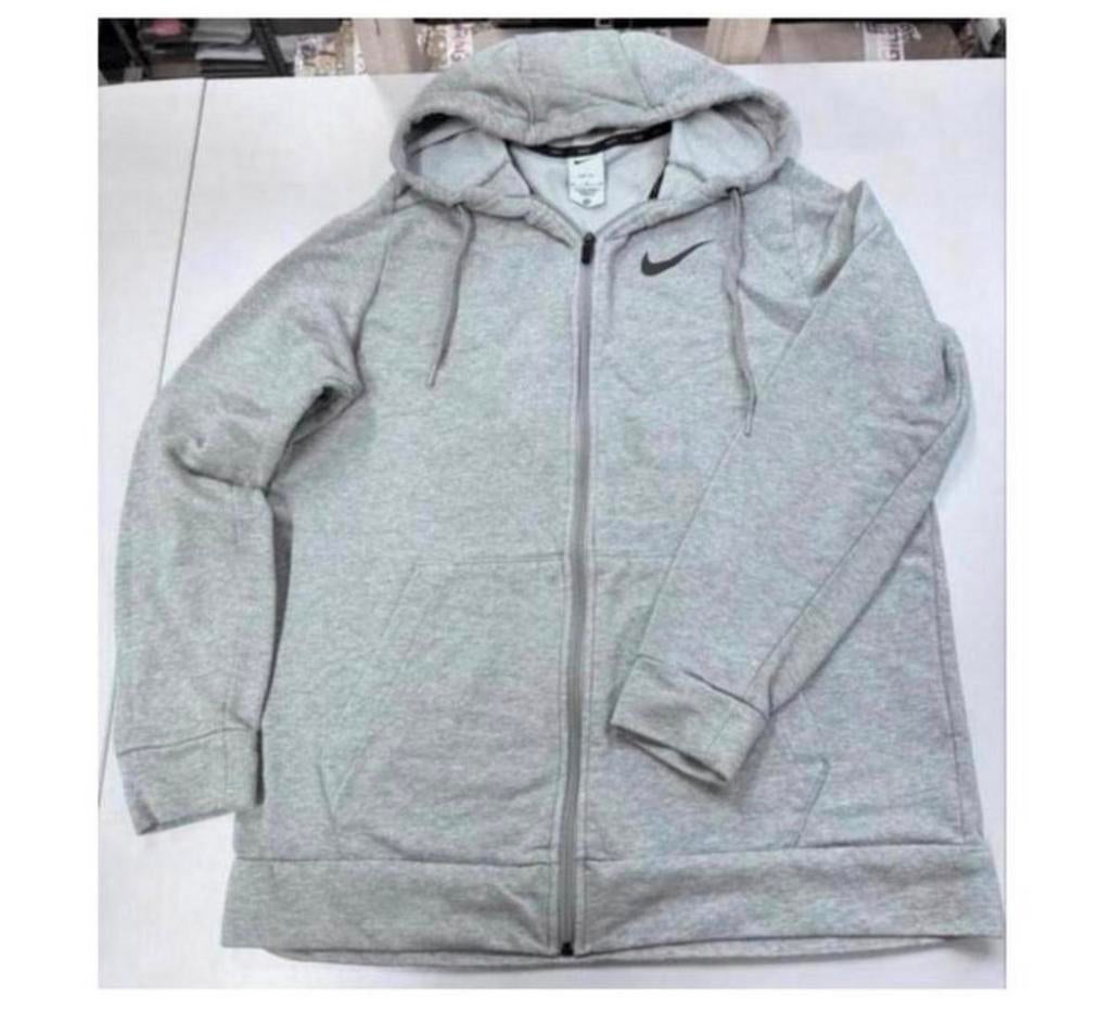 original Nike hoodie vest grijs maat M met rits mannen heren, Ophalen of Verzenden, Zo goed als nieuw, Maat 48/50 (M), Grijs
