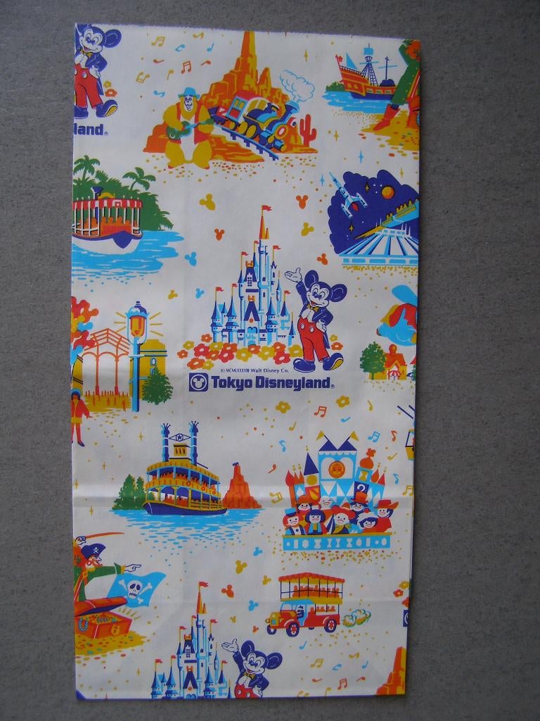 1988 : Tokyo Disneyland papieren zakje, Verzamelen, Disney, Zo goed als nieuw, Tas, Koffer of Zak, Mickey Mouse, Ophalen of Verzenden