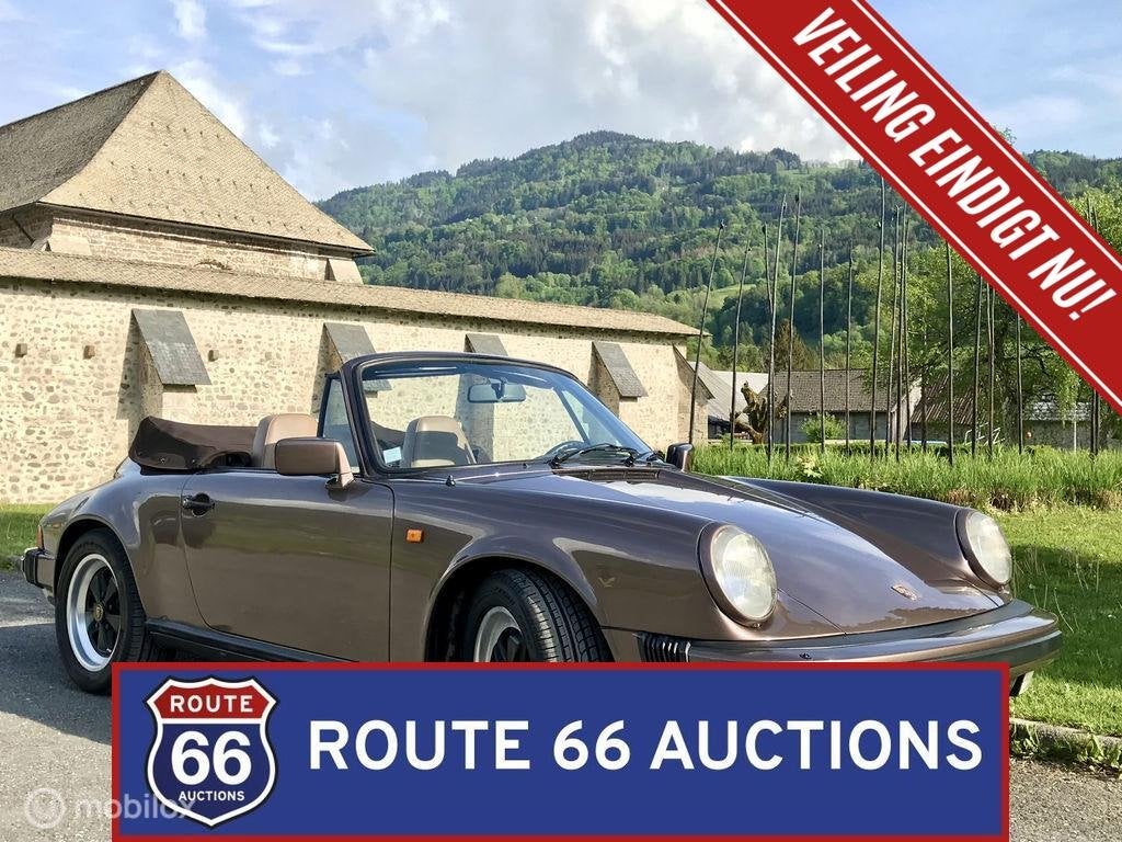 Porsche 911 Carrera 3.2 Cabriolet | 1984 | Route 66 Auctions, Achat, Entreprise, Boîte manuelle, Autre carrosserie