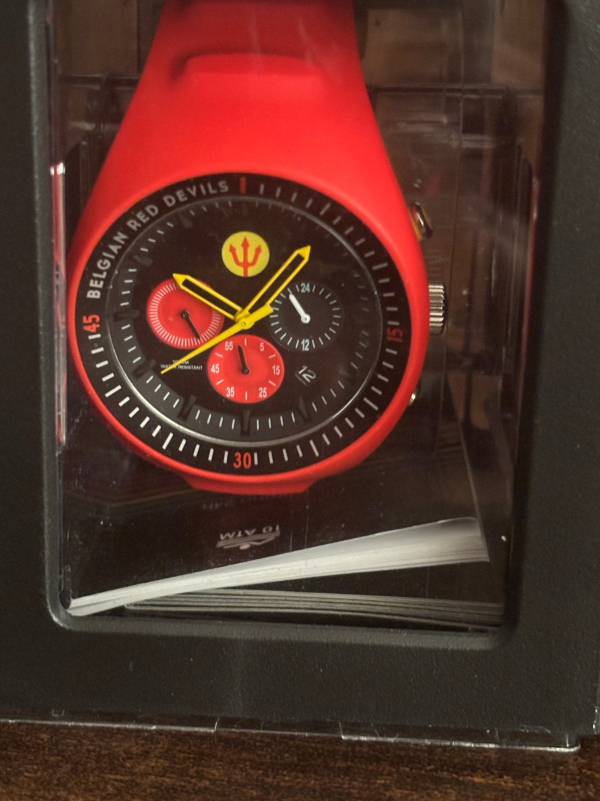 red devils horloge ice watch waterdicht tot 10 atm, Handtassen en Accessoires, Kunststof, Polshorloge, Nieuw, Kunststof
