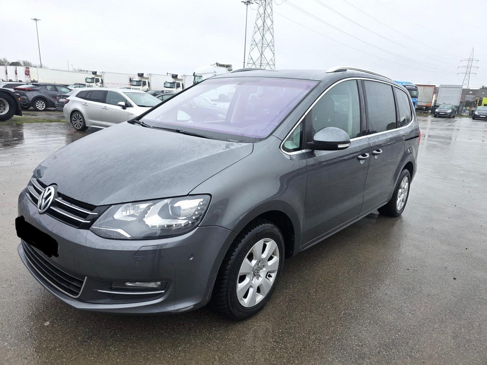 Volkswagen Sharan/2.0 TDi/Automatik/ 7 sièges, Autos, Cuir, Cruise Control, 7 places, Noir