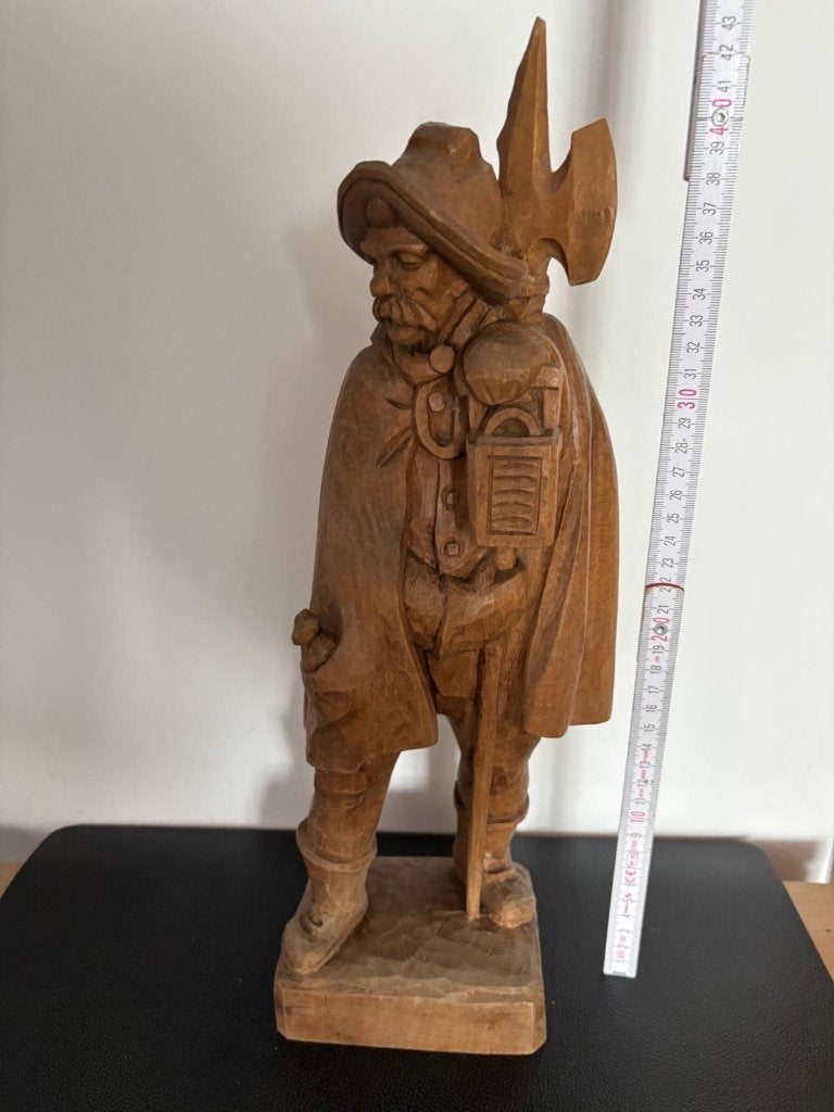 Houtsculptuur, Antiek en Kunst, Ophalen, Houtsnijwerk, Handgemaakt, 20 - 50 cm