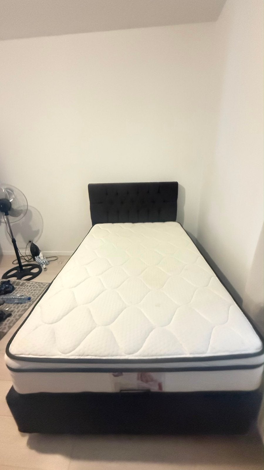 Lit simple spacieux 120x200 +sommier/baza avec rangement, Enlèvement, Utilisé, 200 cm, 120 cm