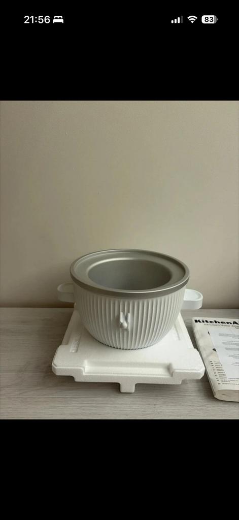 Kitchenaid roomijsmaker, Huis en Inrichting, Overige typen, Kunststof, Nieuw, Ophalen of Verzenden