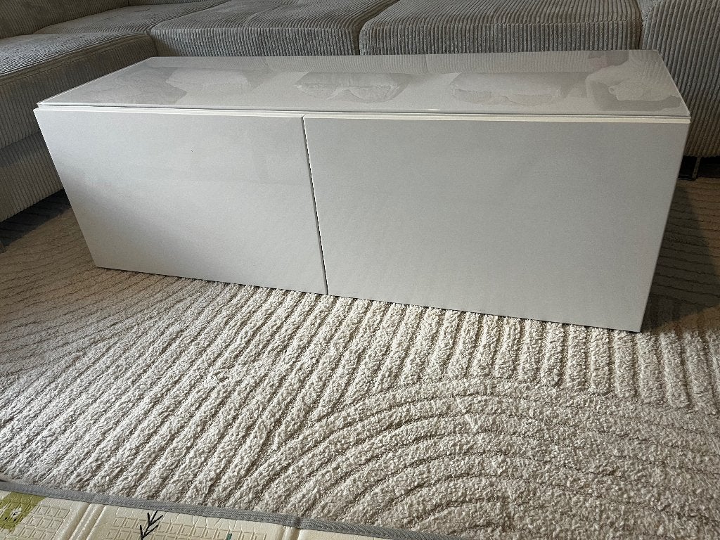Meuble IKEA besta avec portes, Maison & Meubles, Armoires | Mobilier de télévision, Utilisé, Moins de 100 cm, 100 à 150 cm, 25 à 50 cm