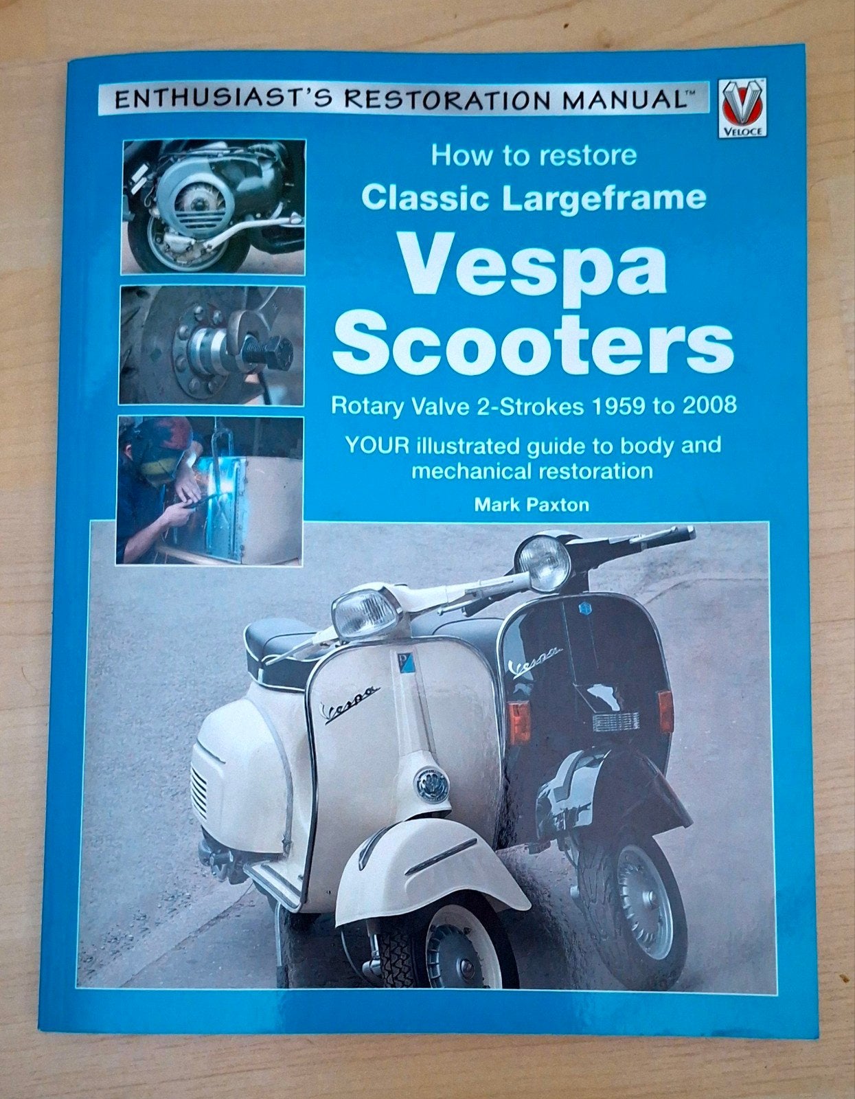 vespa restoratie boek, Boeken, Ophalen, Gelezen