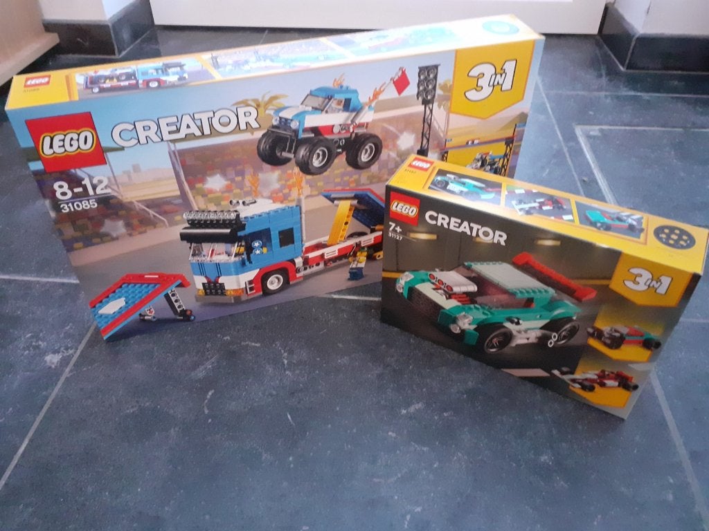 LEGO Creator 3 in 1 Mobiele Stuntshow - 31085 en 31127, Lego, Nieuw, Ophalen of Verzenden, Ongeopend/sealed