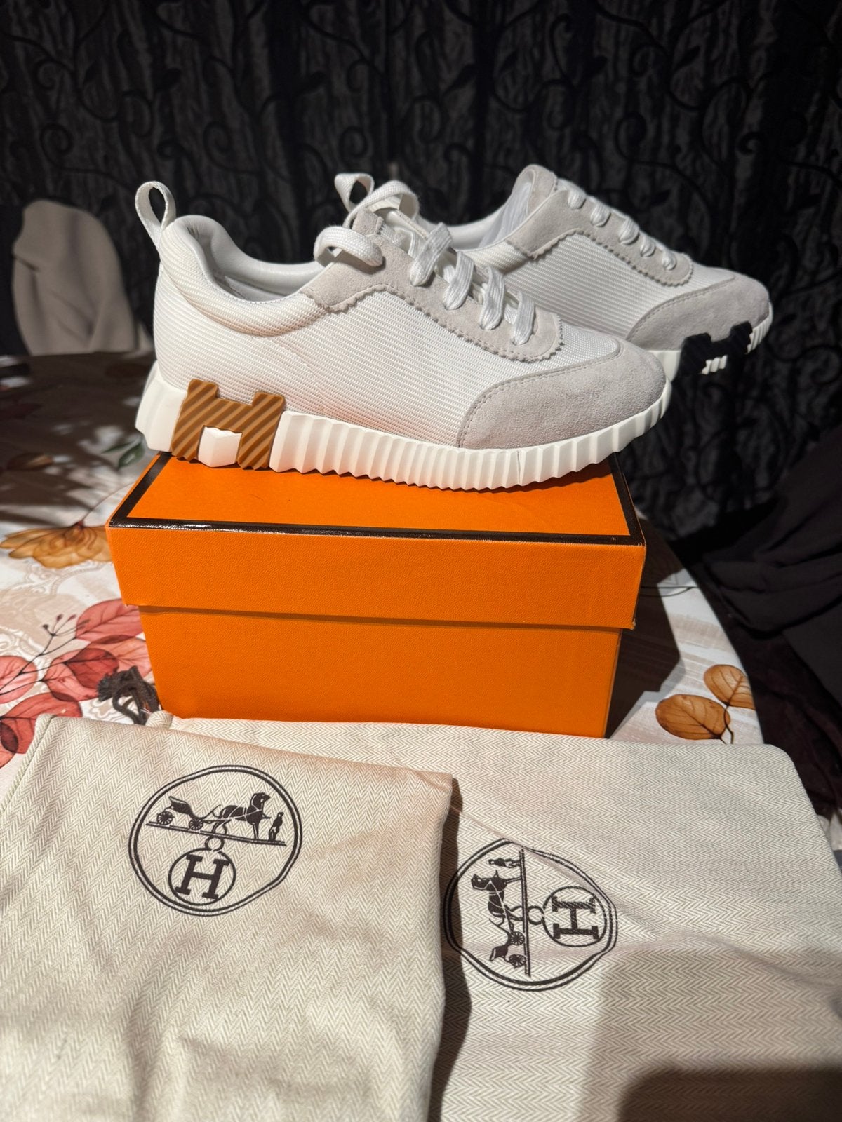 Hermes bouncing sneaker, Wit, Nieuw, Ophalen of Verzenden, Sneakers