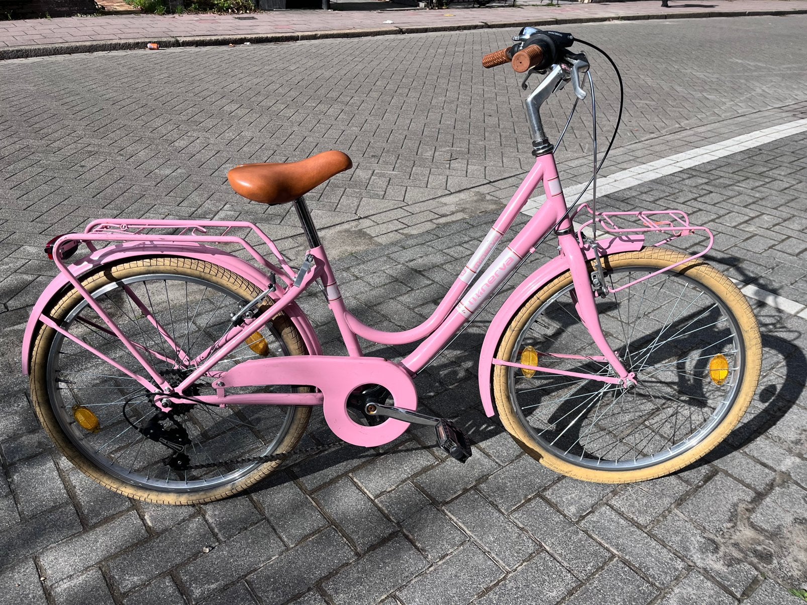 Meisjesfiets 24 inch Minerva, Enlèvement, Utilisé, Frein sur jante, Vitesses