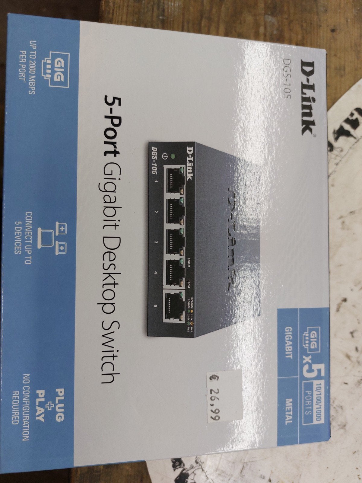 D-Link DGS-105, Ophalen, Nieuw