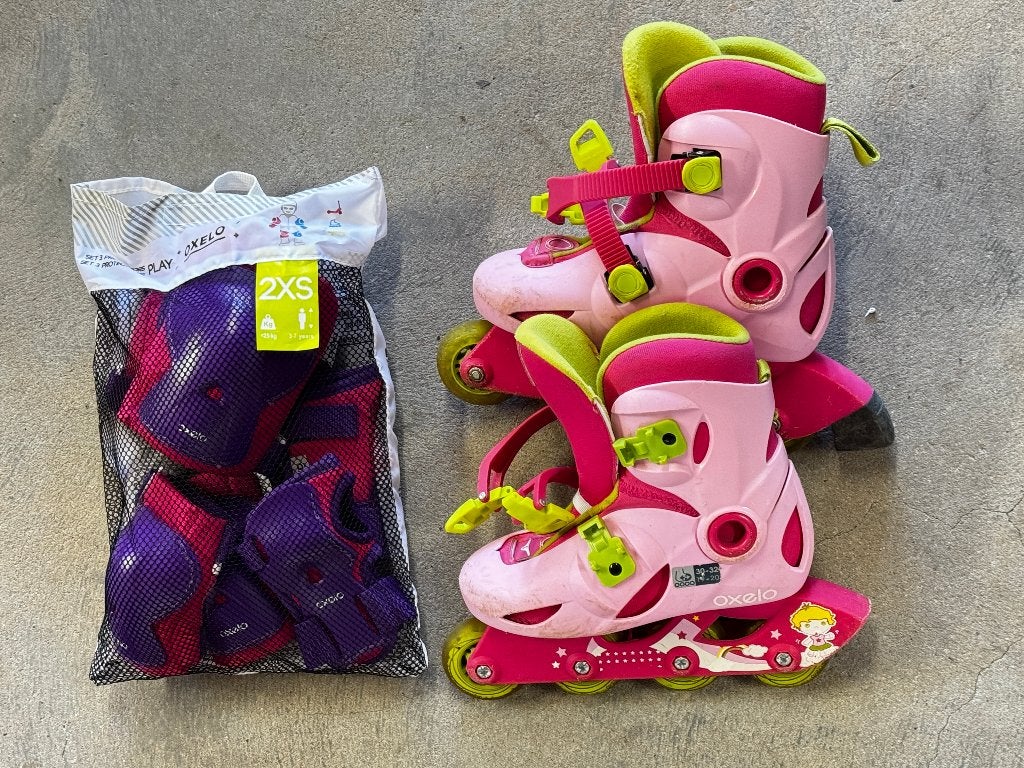 INLINE ROLLERS INLINESKATES 30-32 Decathlon OXELO enfants, Autres marques, Rollers 4 roues en ligne, Enlèvement ou Envoi, Utilisé