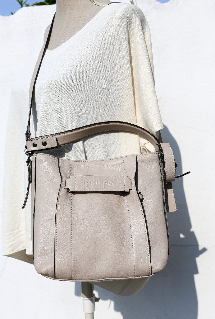Mooie Longchamp 3D-tas, Ophalen of Verzenden, Gebruikt, Beige