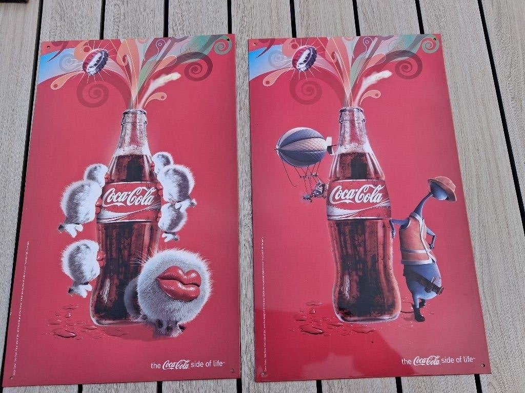 Set 2 coca-cola kaders "side of life", Enlèvement, Comme neuf, Panneau publicitaire