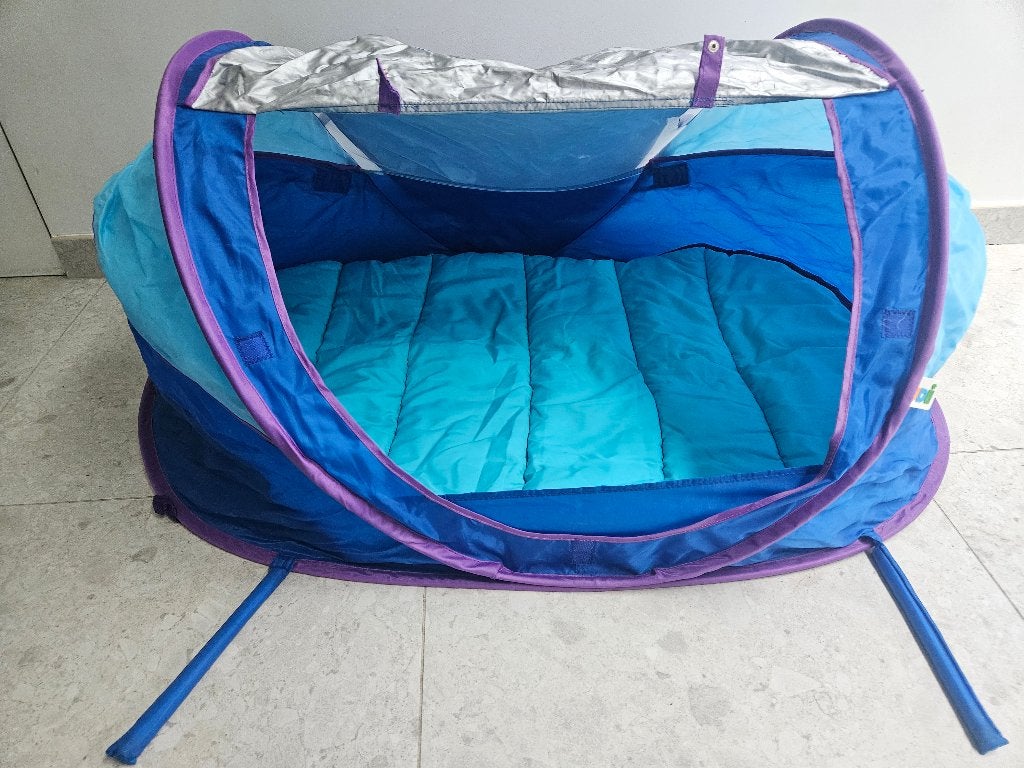 Ludi Babyreistent / camping bedje, Ophalen, 70 tot 85 cm, Zo goed als nieuw, Minder dan 140 cm