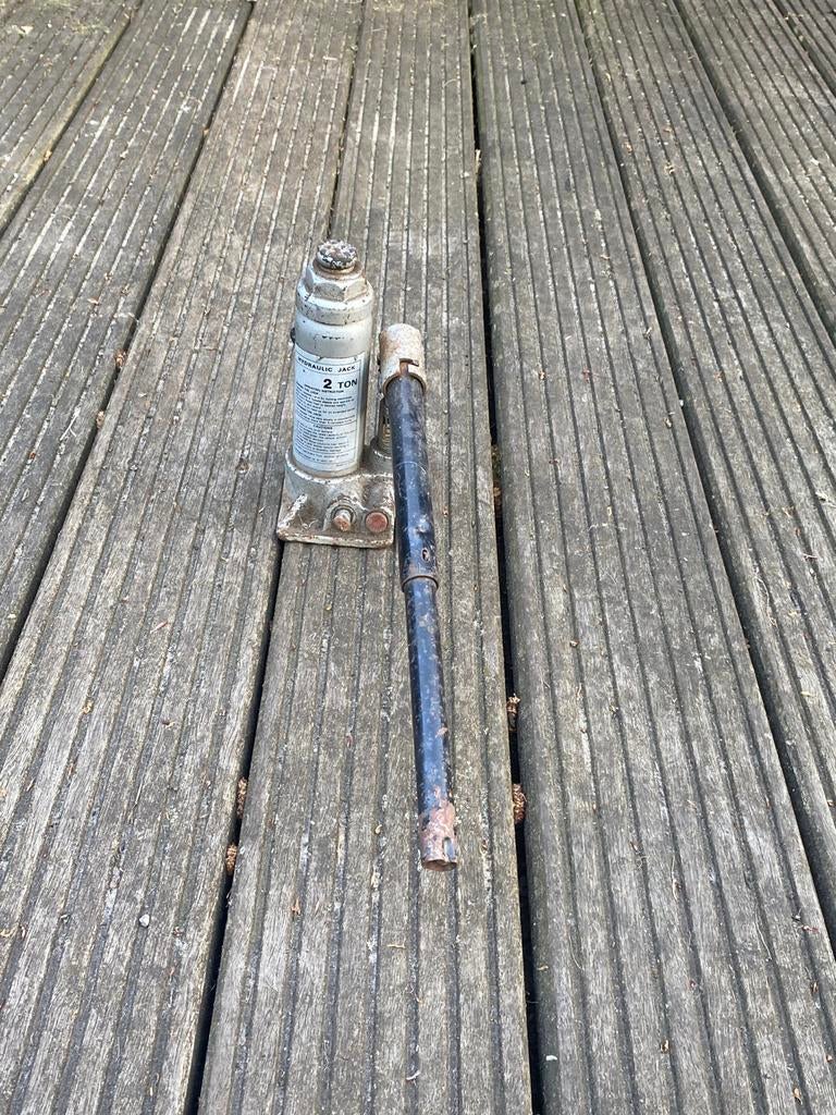 Hydraulische potkrik 2 ton, Caravans en Kamperen, Ophalen, Gebruikt