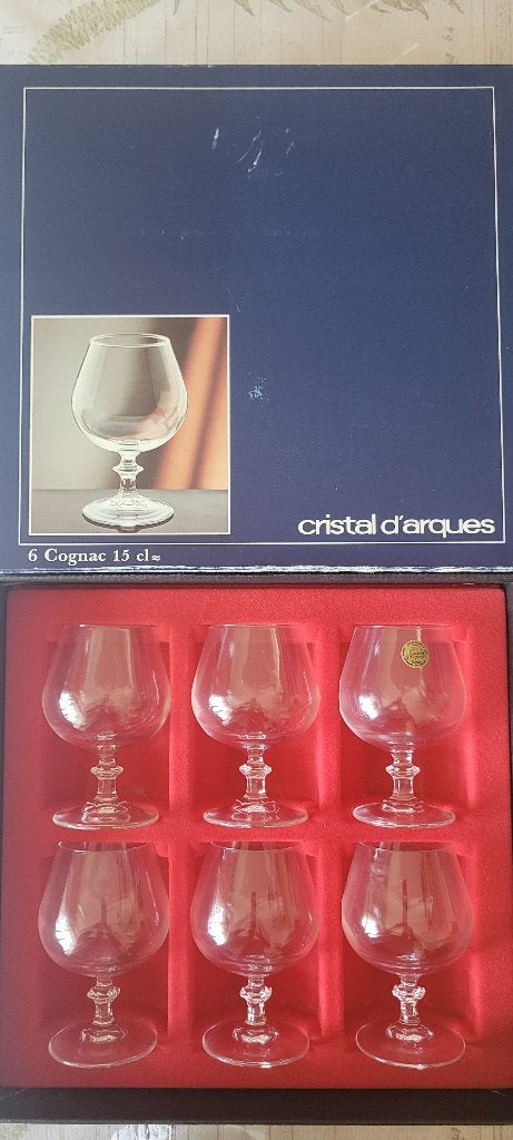 Verres à Cognac en Cristal d'Arque, Enlèvement, Comme neuf, Autres types