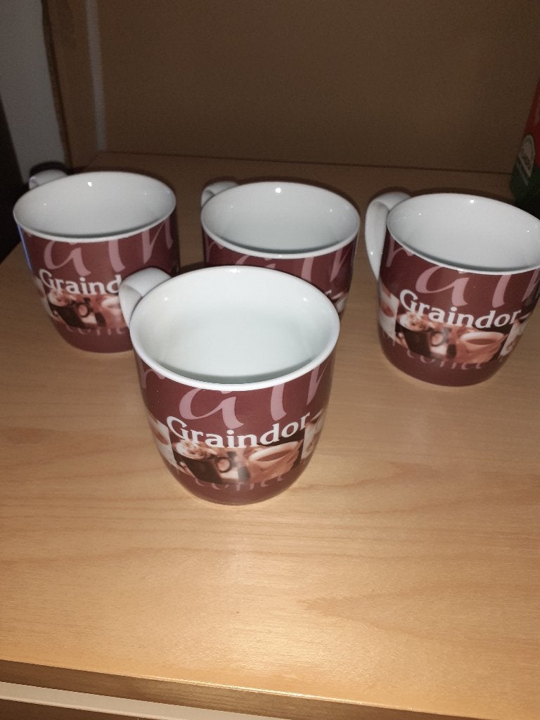 Mugs GRAINDOR "bordeaux" (lot de 4), Enlèvement, Neuf, Porcelaine, Tasse et/ou soucoupe