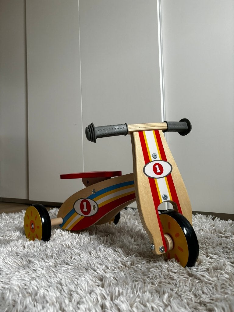 Houten peuter loopfiets – goede staat, Ophalen, Zo goed als nieuw, Loopfiets