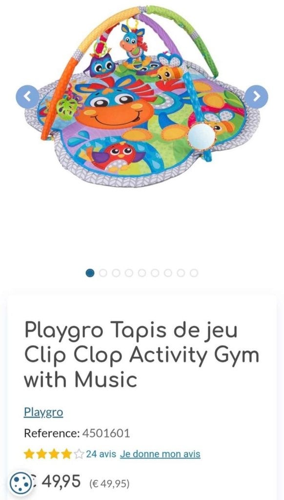 Tapis d'éveil, Enlèvement, Comme neuf