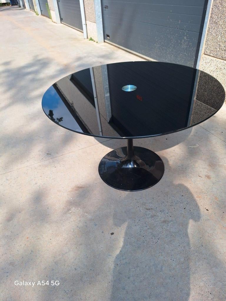 Table ronde en verre, Antiquités & Art, Enlèvement ou Envoi