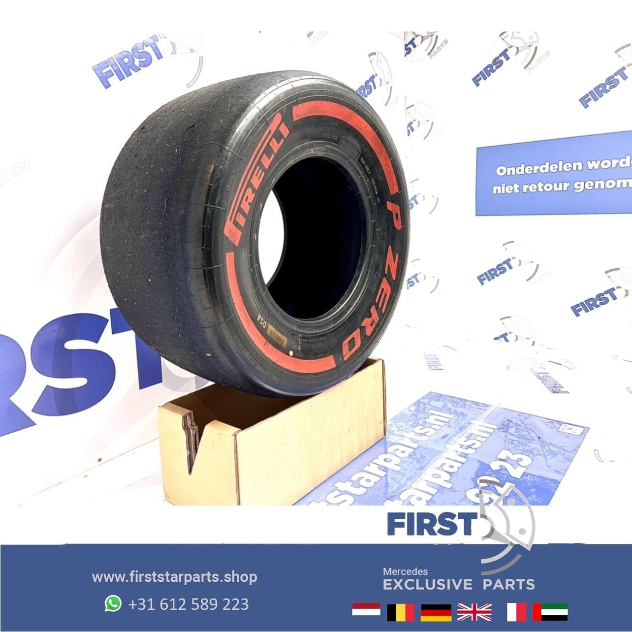 ORIGINELE FORMULE 1 Pirelli P ZERO BAND F1 SLICK ROOD SOFT T, Collections, -, Utilisé, -, -