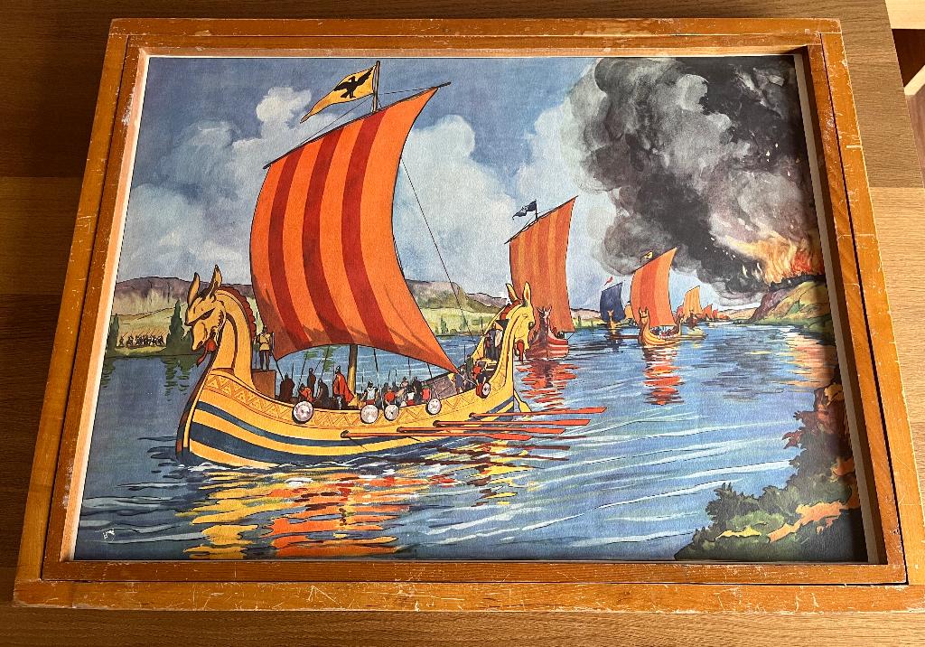 Schoolplaten Rossignol + wisselkader, Antiek en Kunst, Ophalen, Huis en Tuin