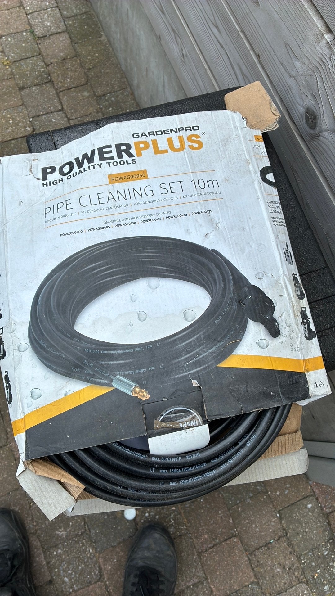 Pijn ontstopper en klinkerbortel powerplus, Jardin & Terrasse, Nettoyeurs haute pression, Enlèvement, Comme neuf