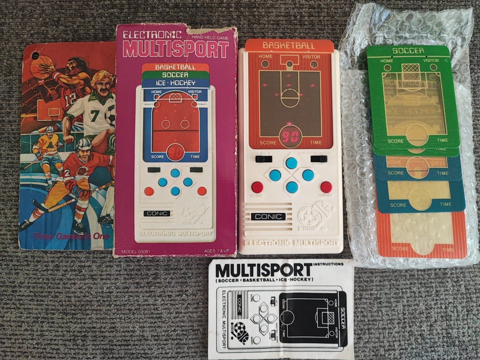Jeu électronique multisports CONIC, Verzamelen, Elektronische Apparatuur, Verzenden