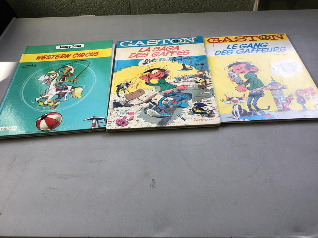 Le gang des gaffeurs, la saga des gaffes et western circus, Plusieurs BD, Enlèvement, Utilisé