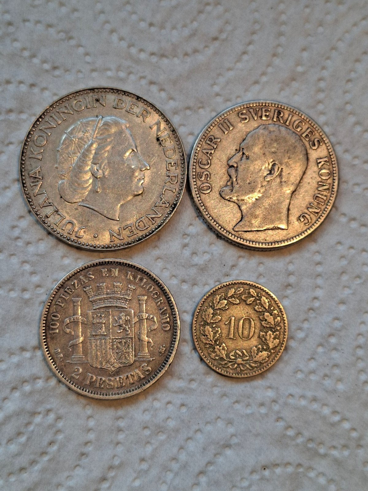 Lotje van 3 zilveren Europese munten, Postzegels en Munten, Ophalen of Verzenden, Munten