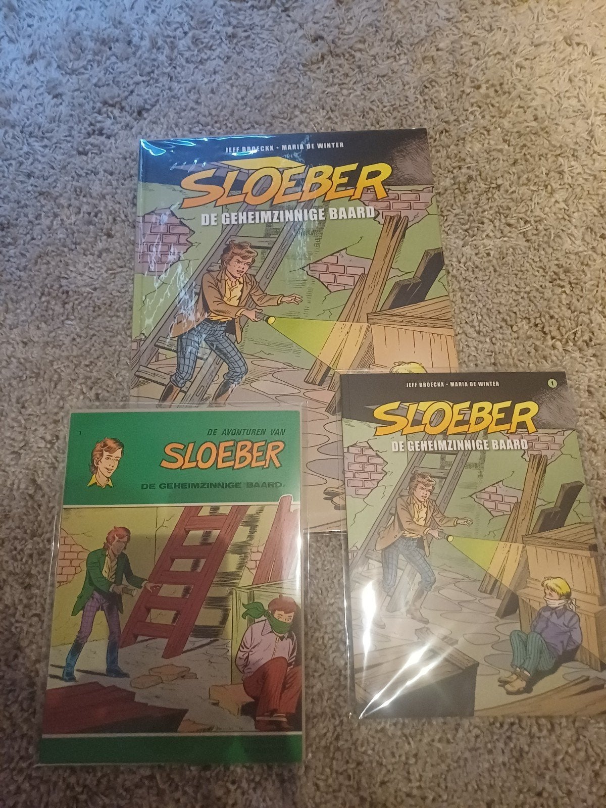 Jeff Broeckx - Sloeber 1 + 2 - Originele Pagina's + Luxe, Boeken, Stripverhalen, Meerdere stripboeken, Ophalen of Verzenden, Nieuw