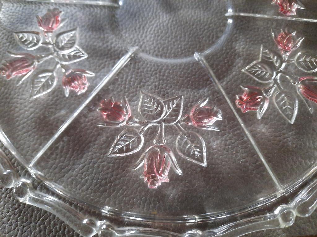 Kristallen vintage taartenschotel, Ophalen