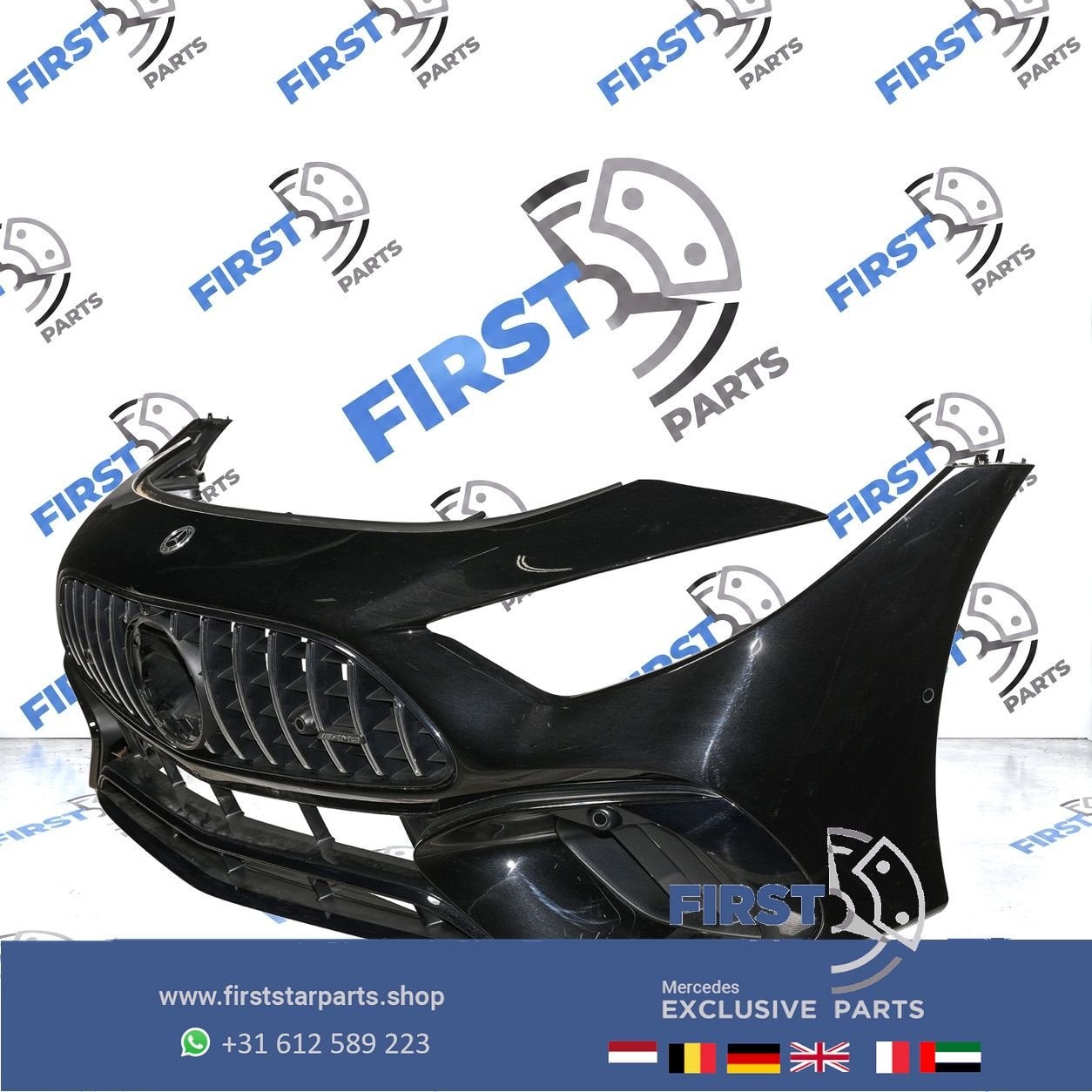 W232 R232 SL AMG BUMPER COMPLEET A2328858502 AERO PACKAGE or, Utilisé, -, Avant, -