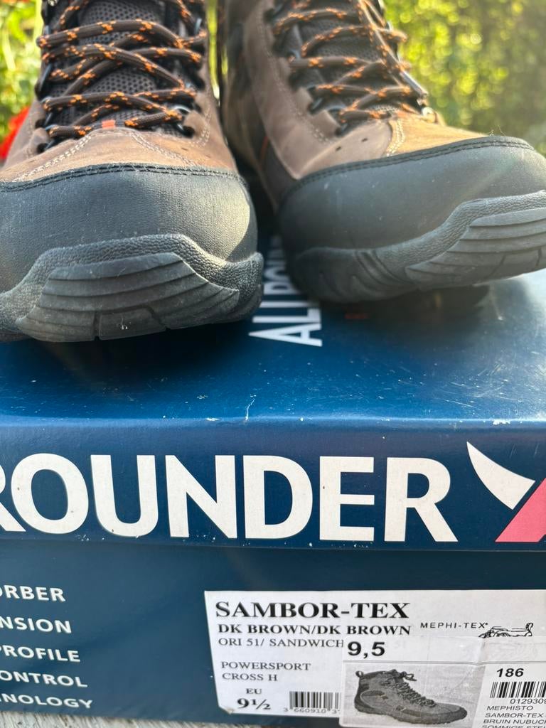 Wandelschoen heren donkerbruin, maat 9,5. Allrounder, Ophalen, Zo goed als nieuw, Schoenen