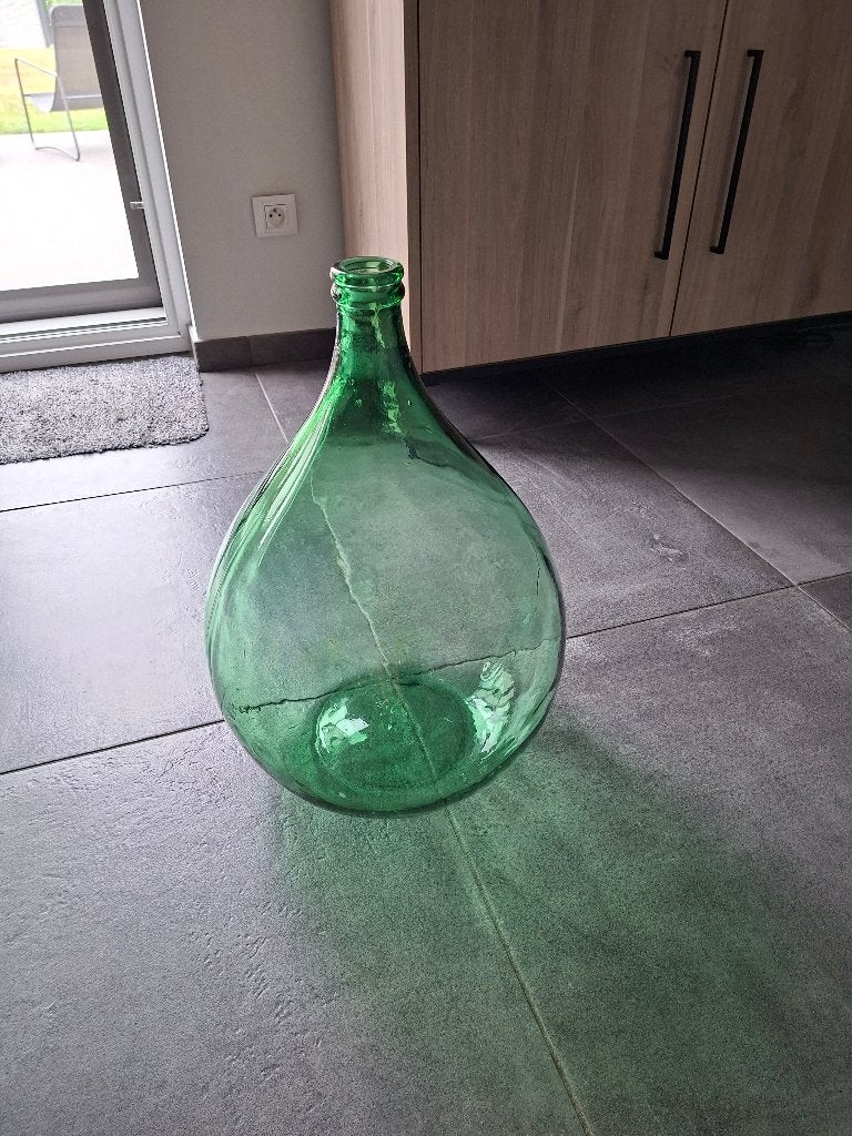 Dame jeanne/ bouteille en verre (56cm), Enlèvement
