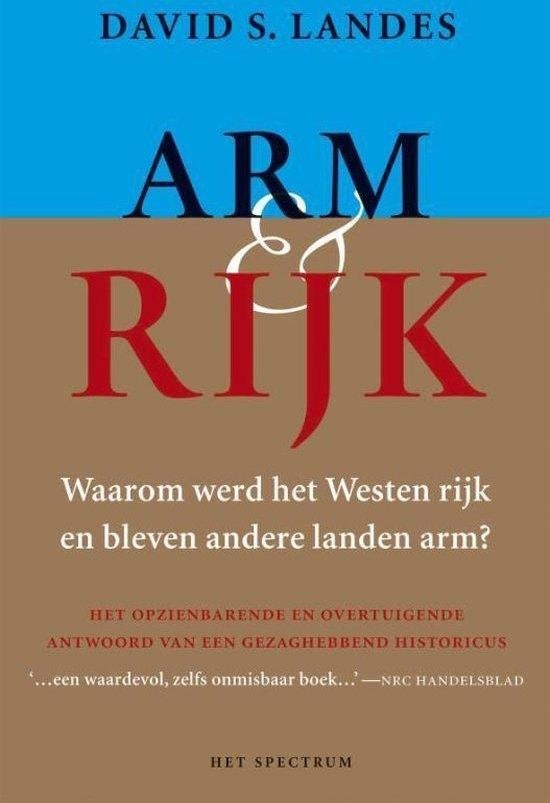 Te Koop Boek ARM & RIJK David S. Landes, Gelezen, Maatschappij en Samenleving, Ophalen of Verzenden, David S. Landes