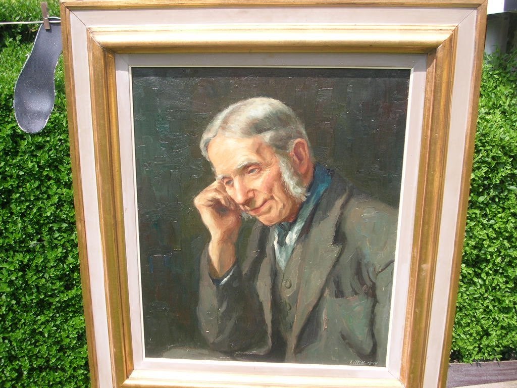 SUPER GESIGNEERD LITT-HENRI ANDRIMONT 1898 VERVIERS 1984, Ophalen of Verzenden, Gesigneerd