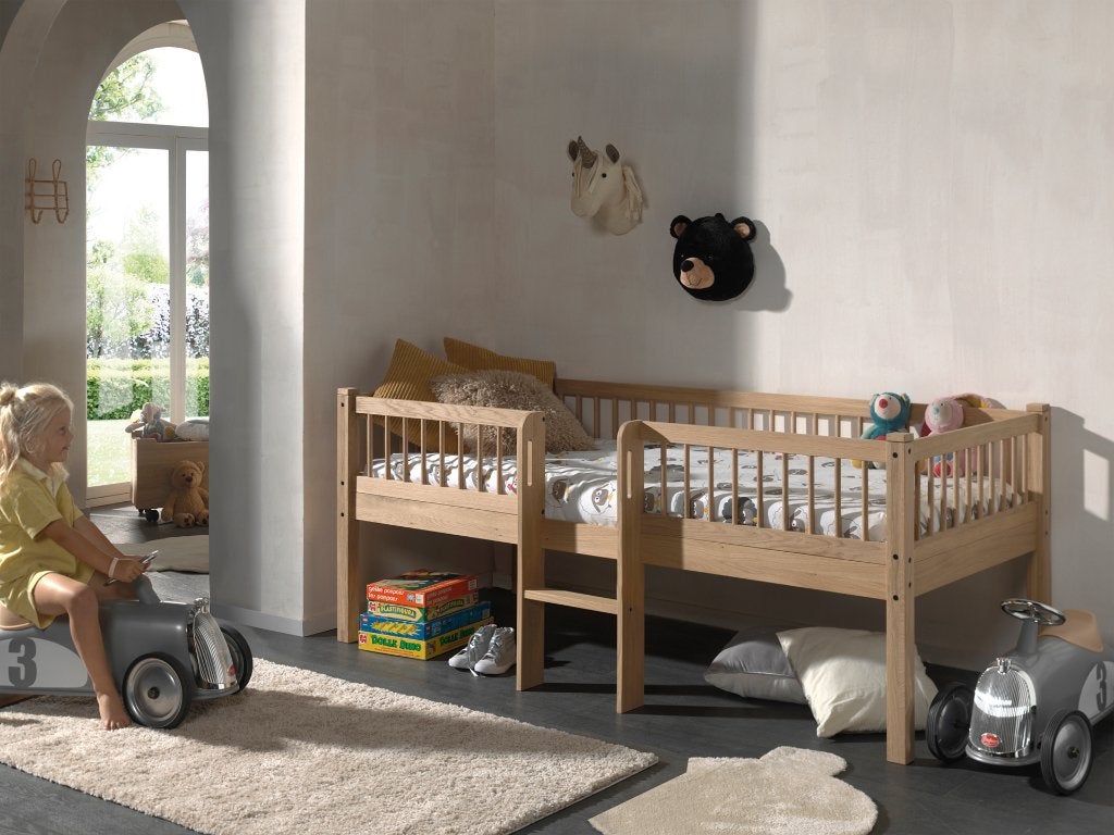 FORREST BED NIEUW!!! MASSIEVE EUROPESE EIK!, Kinderen en Baby's, Ophalen, 85 tot 100 cm, Hoogslaper of Stapelbed, Nieuw