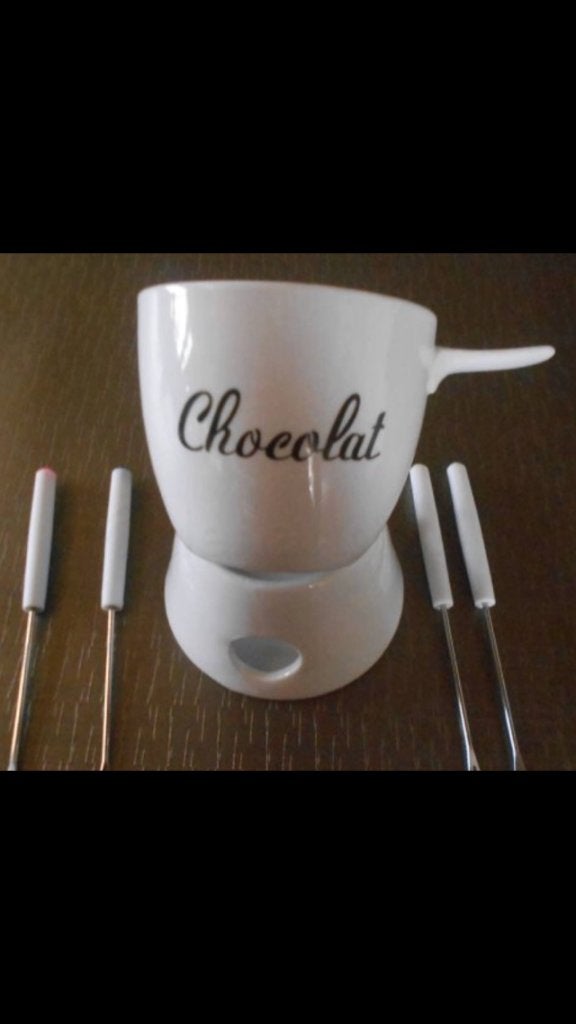 NIEUW CHOCOLADE FONDUESTEL, Ophalen of Verzenden, Nieuw, Fondueset
