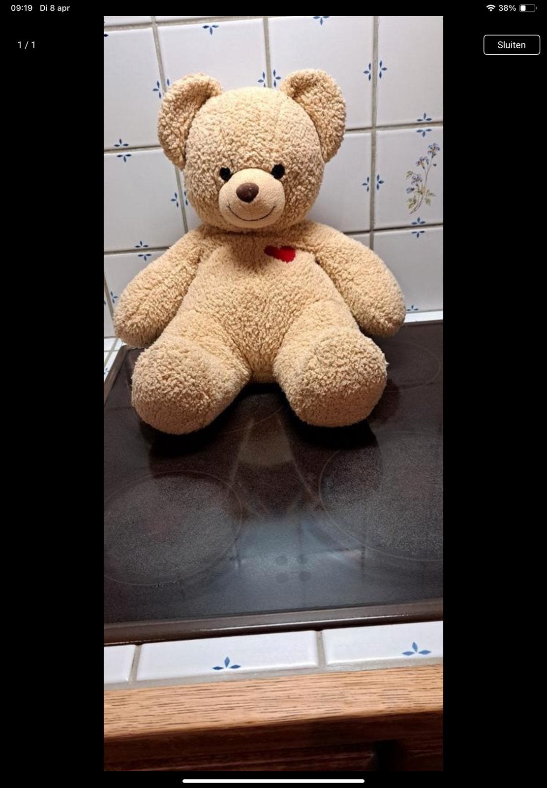 Teddybeer perfecte staat, Ophalen, Zo goed als nieuw
