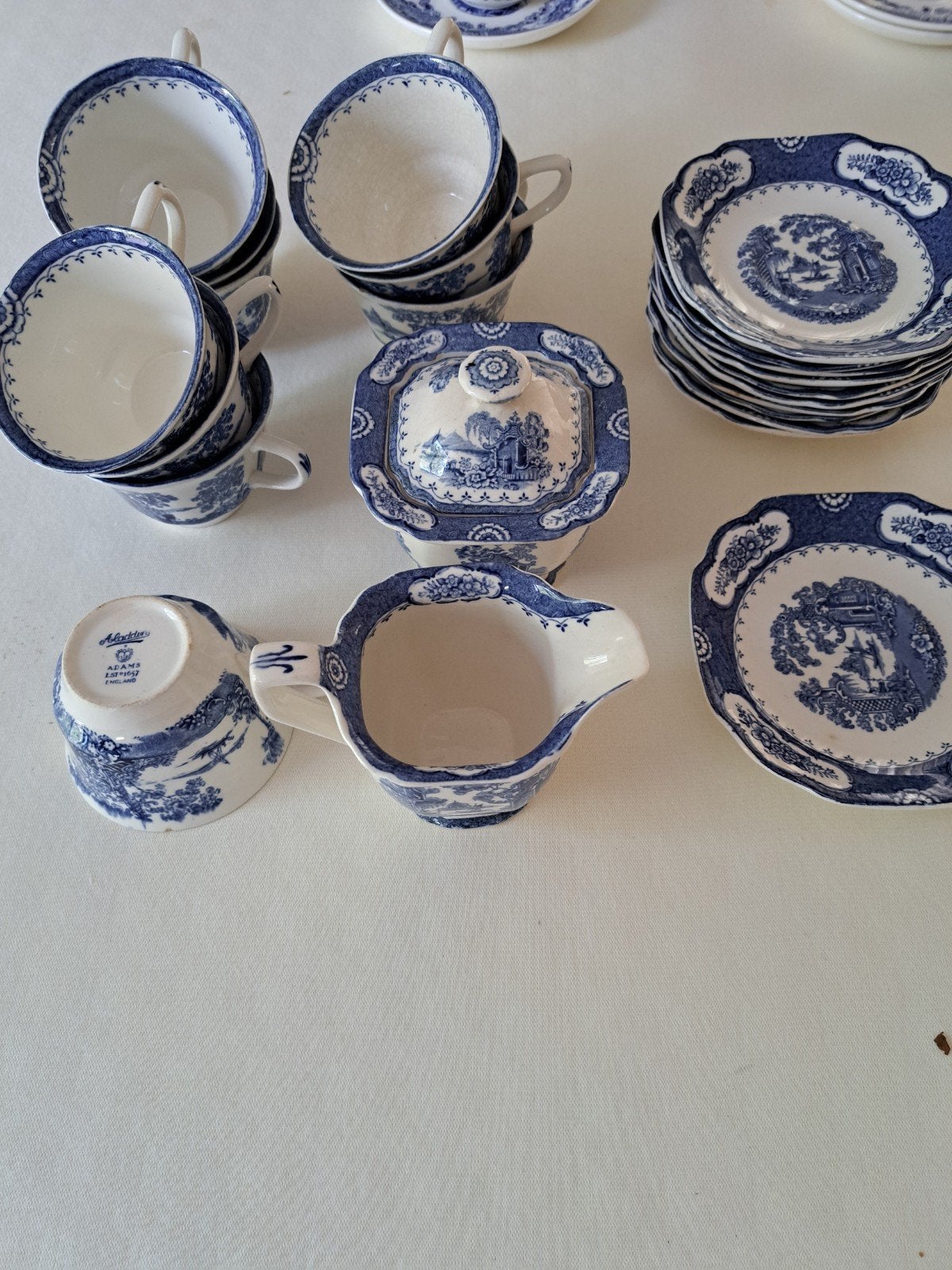 Porseleinen set Collectie Alladin England + British Scenery, Antiek en Kunst, Ophalen
