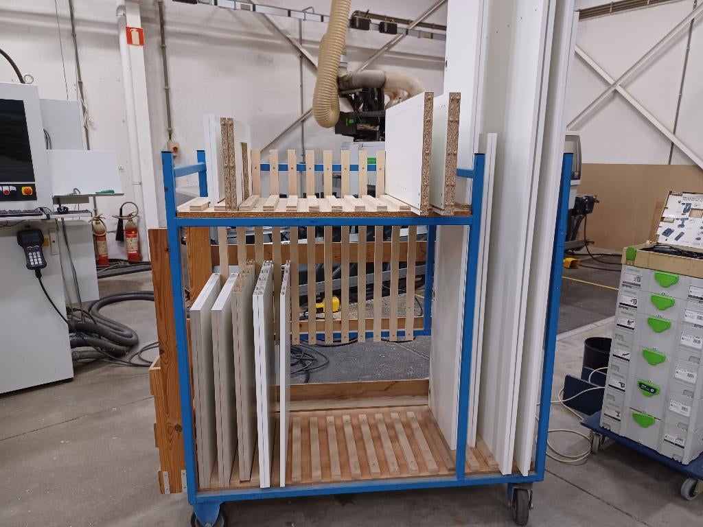 Platenkar voorsorteer meubelplaten, Ophalen, Gebruikt, Transportkar