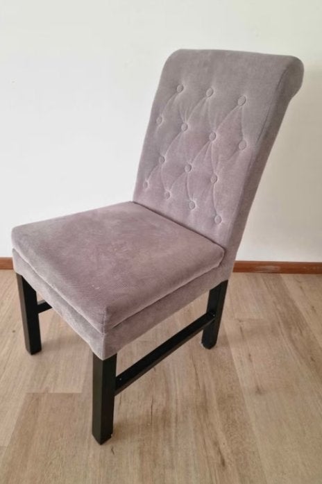 6 eetkamer stoelen Taupe kleur, Huis en Inrichting, Ophalen, Gebruikt